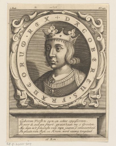 Portrait of Dagobert II, King of Austrasia