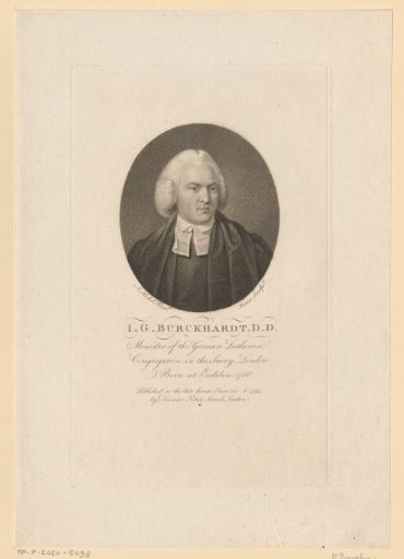 Portrait of Johann Gottlieb Burckhardt