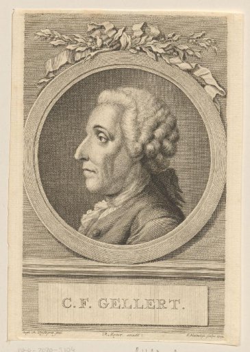 Portrait of Christian Furchtegott Gellert