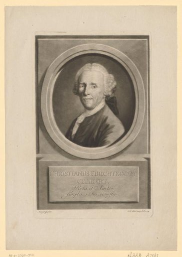 Portrait of Christian Furchtegott Gellert