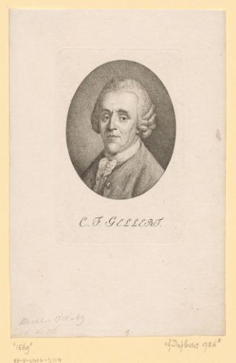 Portrait of Christian Furchtegott Gellert