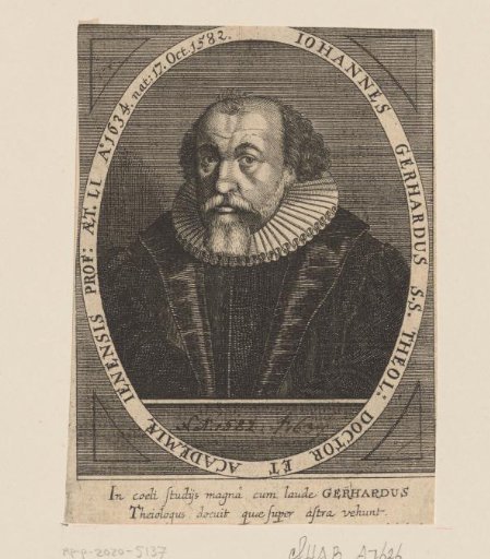 Portrait of Johann Gerhard at the age of 51