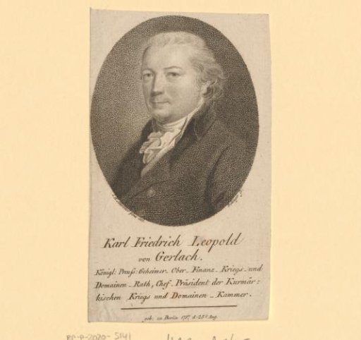 Portrait of Carl Friedrich Leopold von Gerlach
