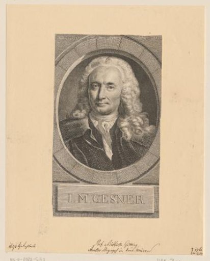 Portrait of Johann Matthias Gesner