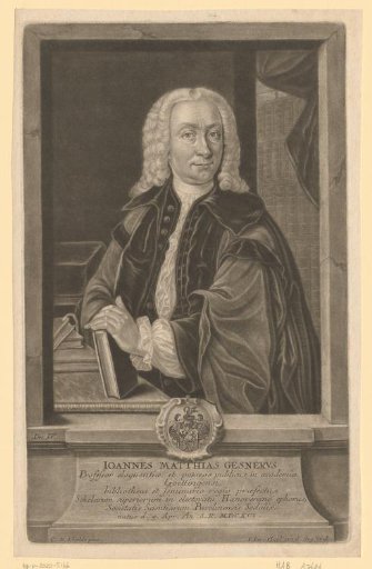 Portrait of Johann Matthias Gesner