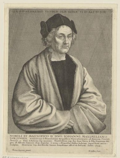 Portrait of the goldsmith Albrecht Dürer I at the age of 70