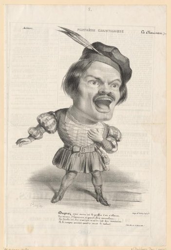 Caricature of Gilbert Duprez