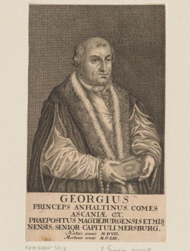 Portrait of Georg III von Anhalt-Plötzkau
