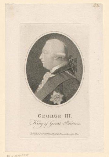 Portrait of George III, King of the United Kingdom