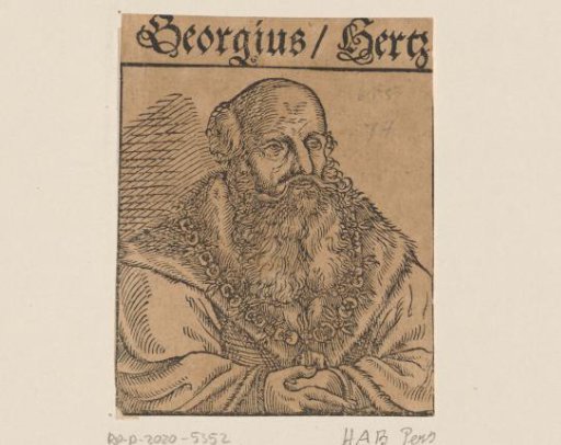 Portrait of George, Duke of Saxony