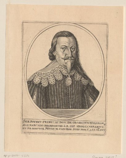 Portrait of Georg Wilhelm of Brandenburg