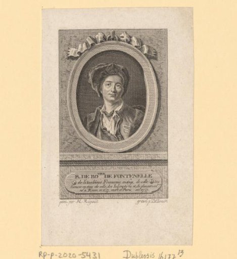 Portrait of Bernard le Bovier de Fontenelle