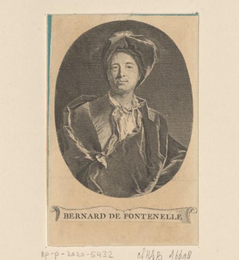 Portrait of Bernard le Bovier de Fontenelle