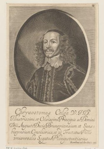 Portrait of Chrysostomus Cöler