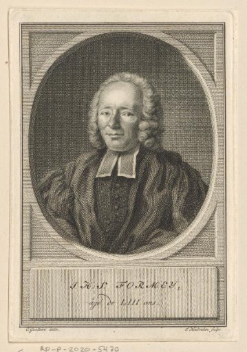 Portrait of Johann Heinrich Samuel Formey at the age of 53