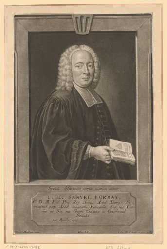 Portrait of Johann Heinrich Samuel Formey