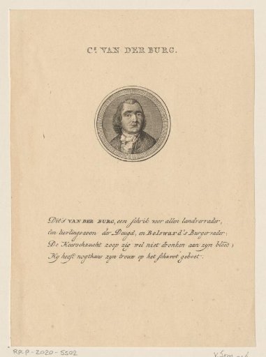 Portrait of Cornelis van der Burg