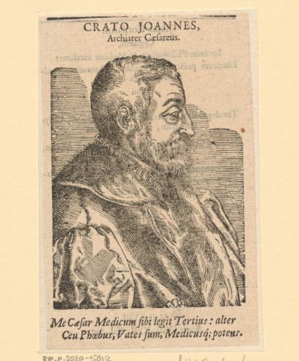 Portrait of Johannes Crato von Krafftheim