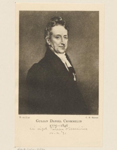 Portrait of Guillain Daniël Crommelin