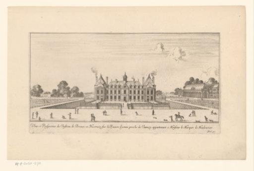 View of the Castle of Brèves in Nièvre