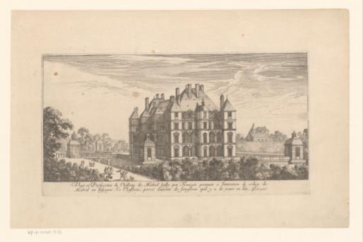 View of the Château de Madrid at Neuilly-sur-Seine