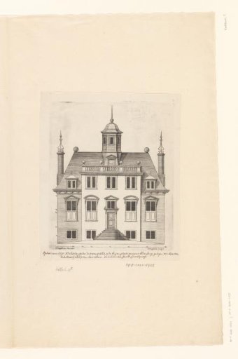 Facade of the country house Elsenburg at Maarsseveen