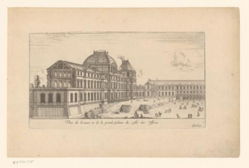 View of the Grande Galerie of the Louvre