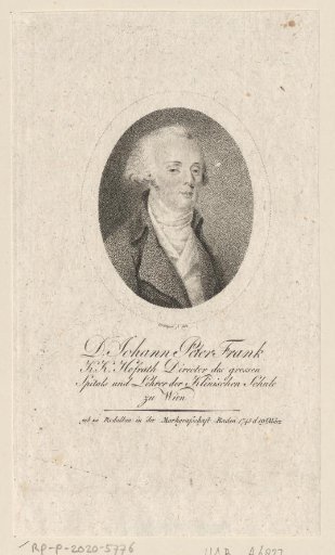 Portrait of Johann Peter Frank