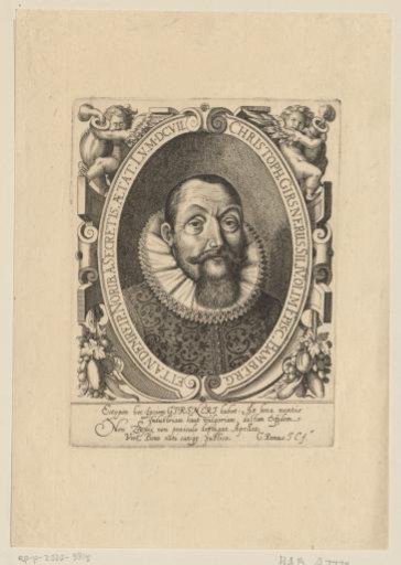 Portrait of Christoph Girschner at the age of 55