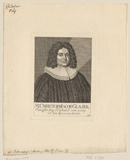 Portrait of Christoph Jacob Glaser