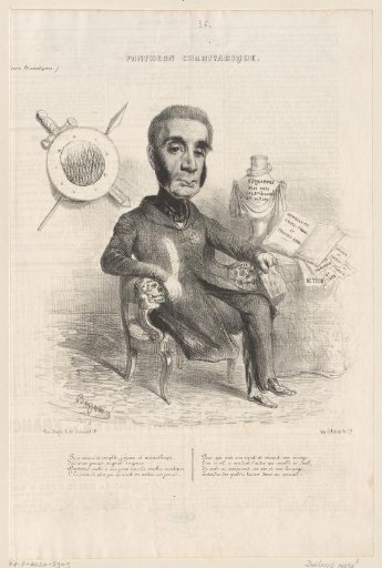 Caricature of Félix-Auguste Duvert
