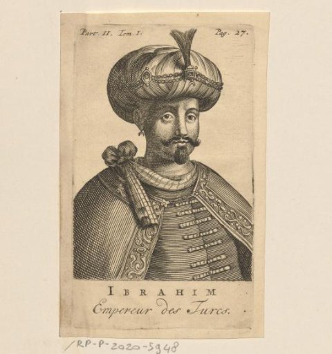 Portrait of Ibrahim I, Sultan of Turkey