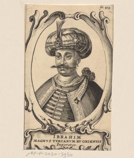 Portrait of Ibrahim I, Sultan of Turkey