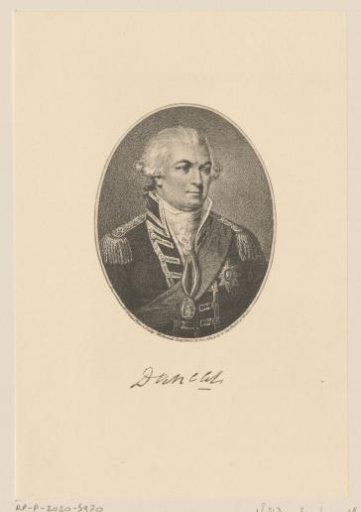 Reproduction of a print of a portrait of Adam Duncan by Daniel Orme
