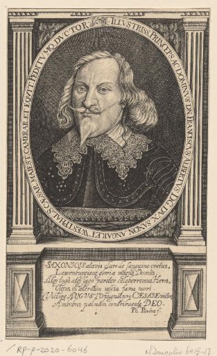 Portrait of Frans Albert, Duke of Saxe-Lauenburg