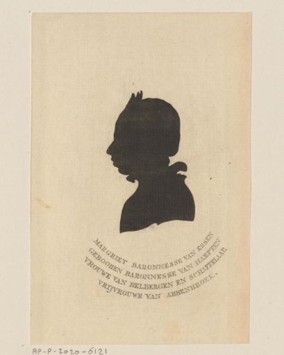 Silhouette Portrait of Margriet van Haeften