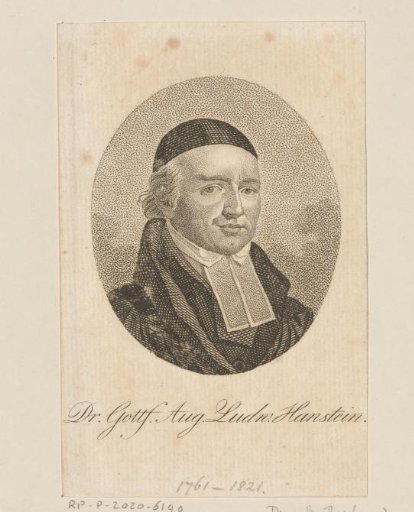 Portrait of Gottfried August Ludwin Hanstein