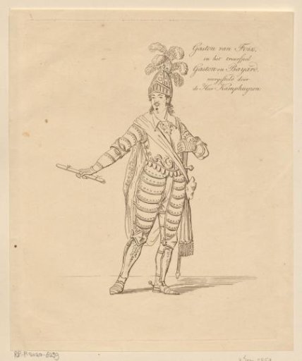 Portrait of Dirk Kamphuijzen as Gaston de Foix
