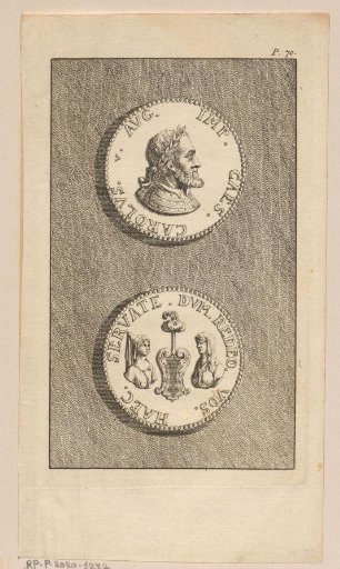 Medal with the portrait of Emperor Charles V and his coat of arms