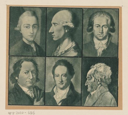 Six Portraits of Johann Wolfgang von Goethe