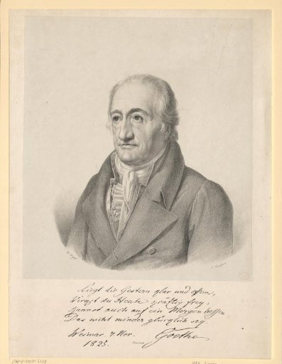 Portrait of Johann Wolfgang von Goethe