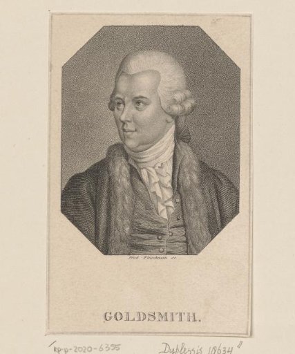 Portrait of Oliver Goldsmith