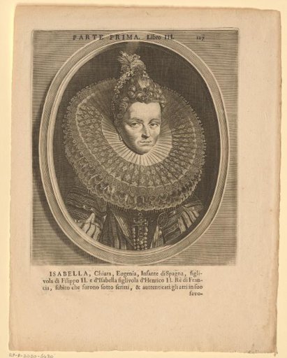 Portrait of Isabella Clara Eugenia, Infanta of Spain