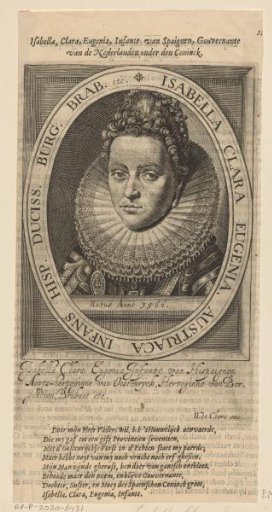 Portrait of Isabella Clara Eugenia, Infanta of Spain
