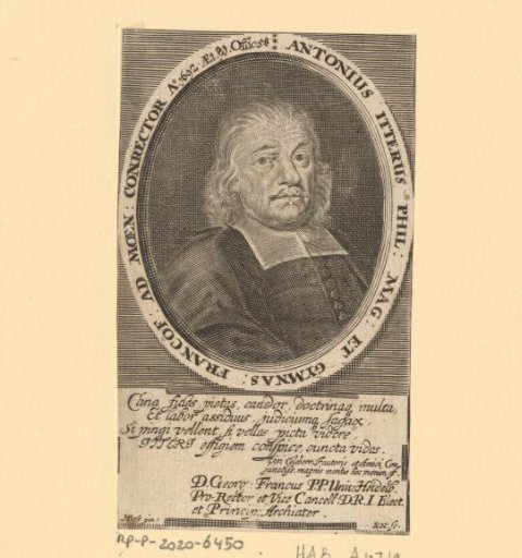 Portrait of Anton Itter at the age of 81