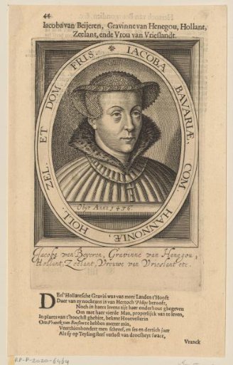 Portrait of Jacqueline of Bavaria, Countess of Holland, Zeeland and Hainaut