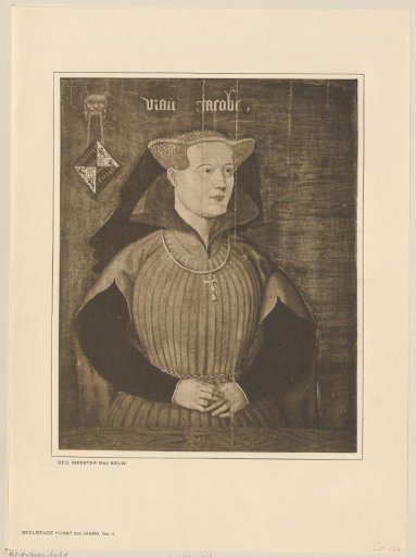Portrait of Jacoba of Bavaria, Countess of Holland, Zeeland and Hainaut