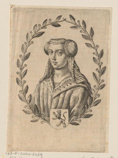 Portrait of Jacoba of Bavaria, Countess of Holland, Zeeland and Hainaut