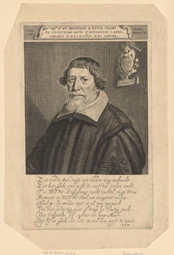 Portrait of Vitus Jacobsz. Zuchtelen