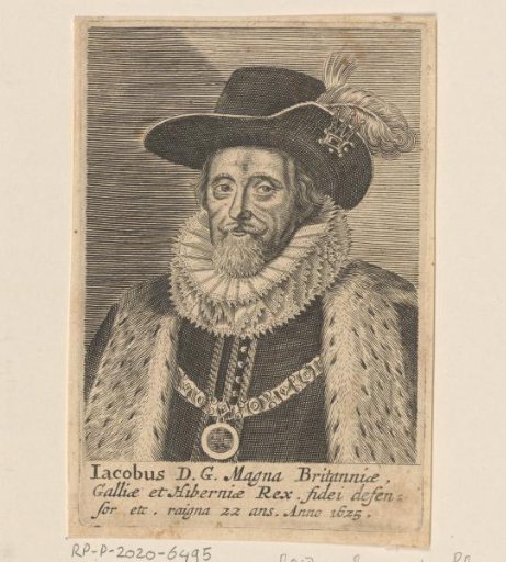 Portrait of James I, King of England
